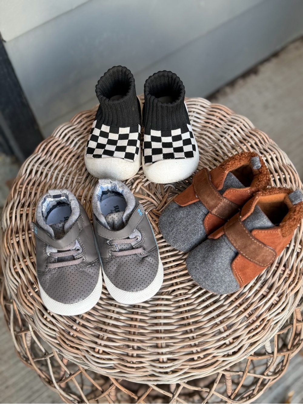 Baby Boys 6–12 Month Shoe Bundle 3 Pairs Sneakers Sock Shoes Boots